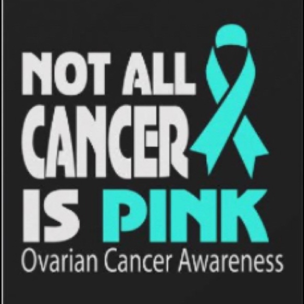 In honor of all dealing with some type of Cancer! Teal is for Ovarian cancer